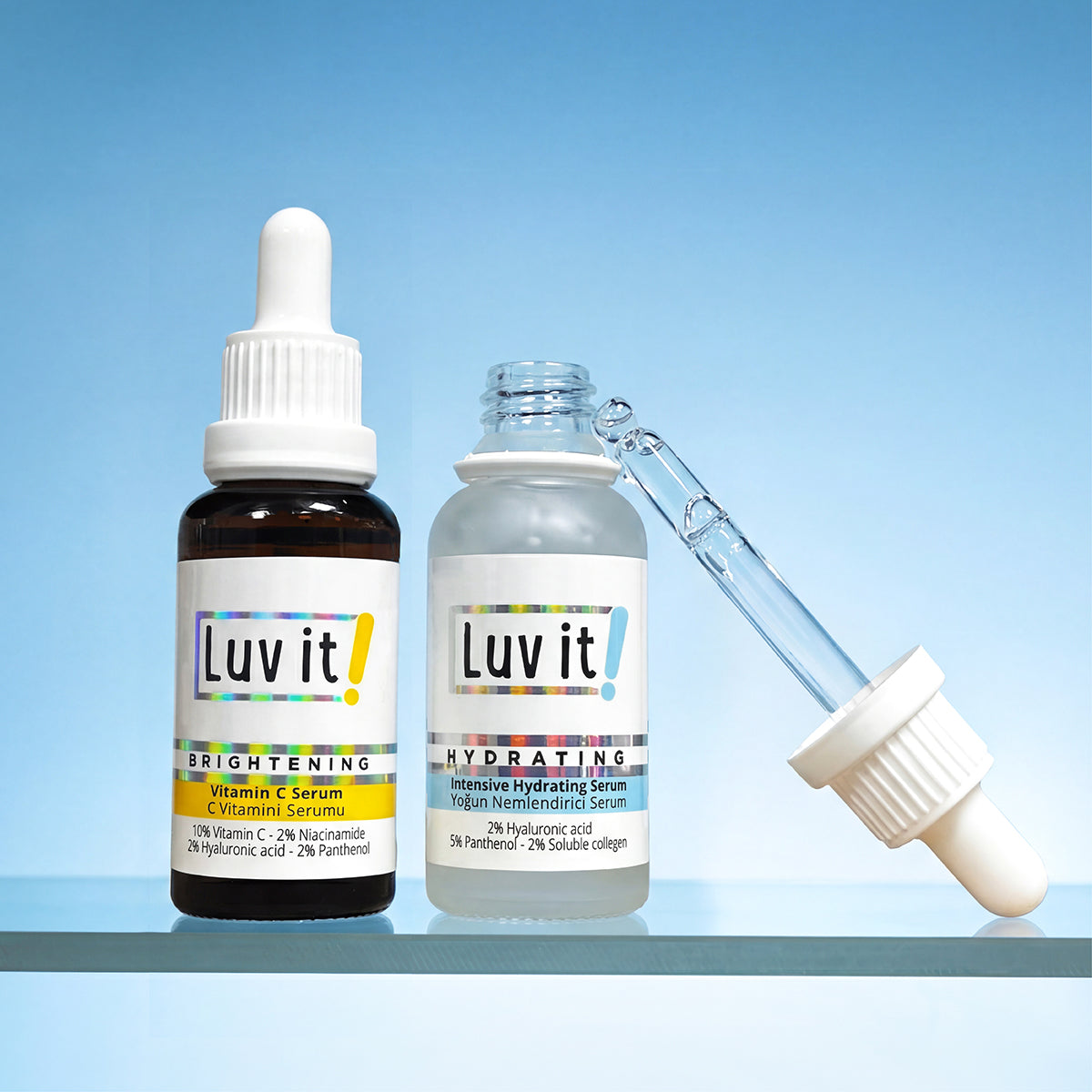 Yoğun Nemlendirici Serum ve C Vitamini Serumu Seti