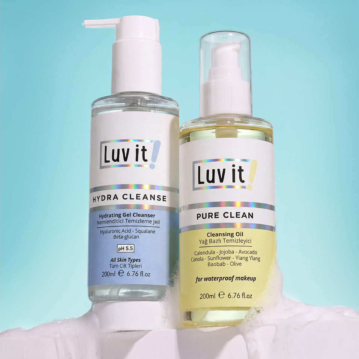 Çift Aşamalı Temizlik Sağlayan Nemlendirme Etkili Cilt Bakım Seti (Kuru-Normal Ciltler)