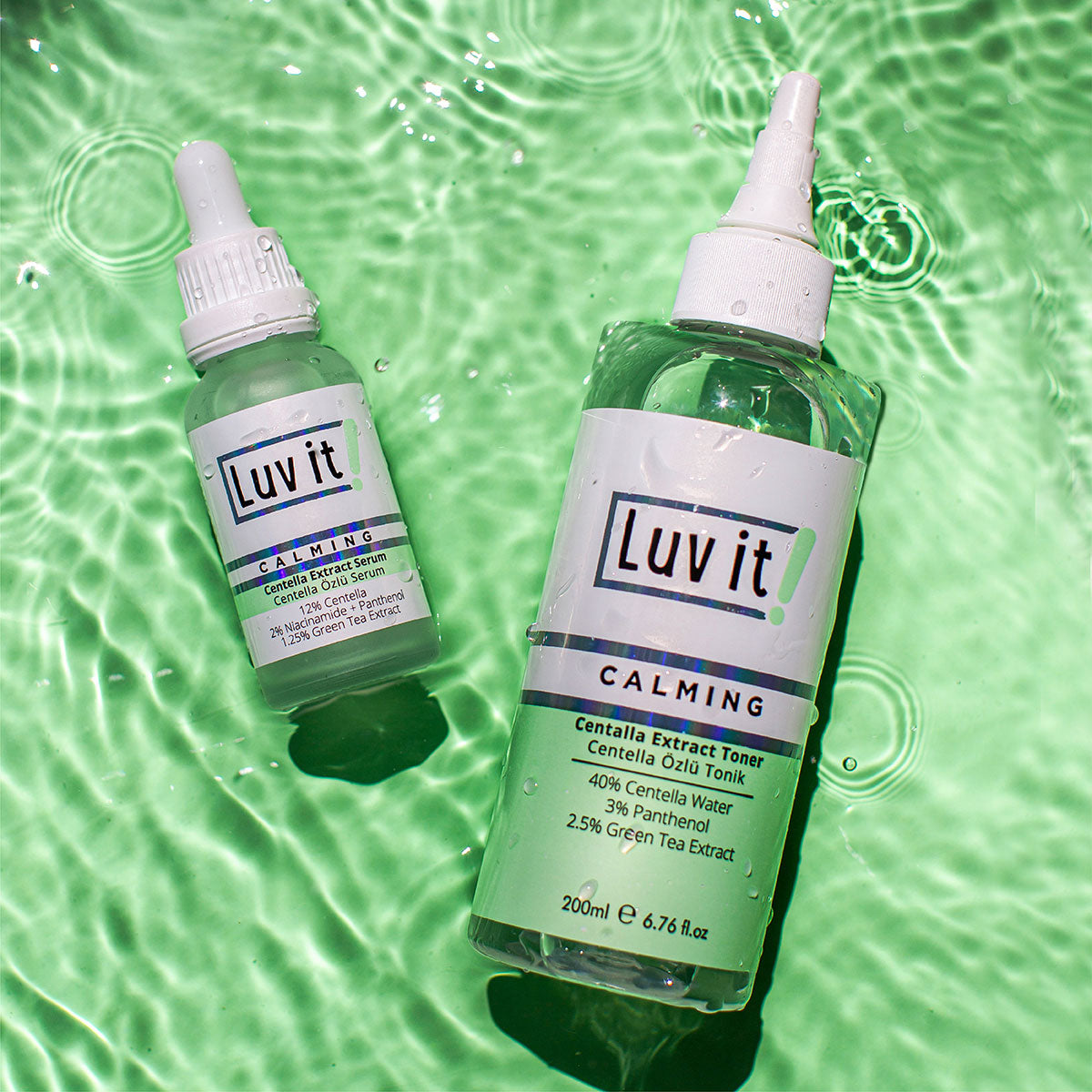 Centella Özlü Onarıcı Serum ve Tonik 2'li Cilt Bakım seti