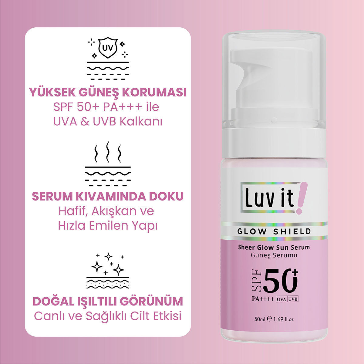 SPF 50+ Leke Karşıtı Güneş Serumu