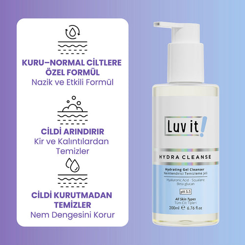 Çift Aşamalı Temizlik Sağlayan Nemlendirme Etkili Cilt Bakım Seti (Kuru-Normal Ciltler)