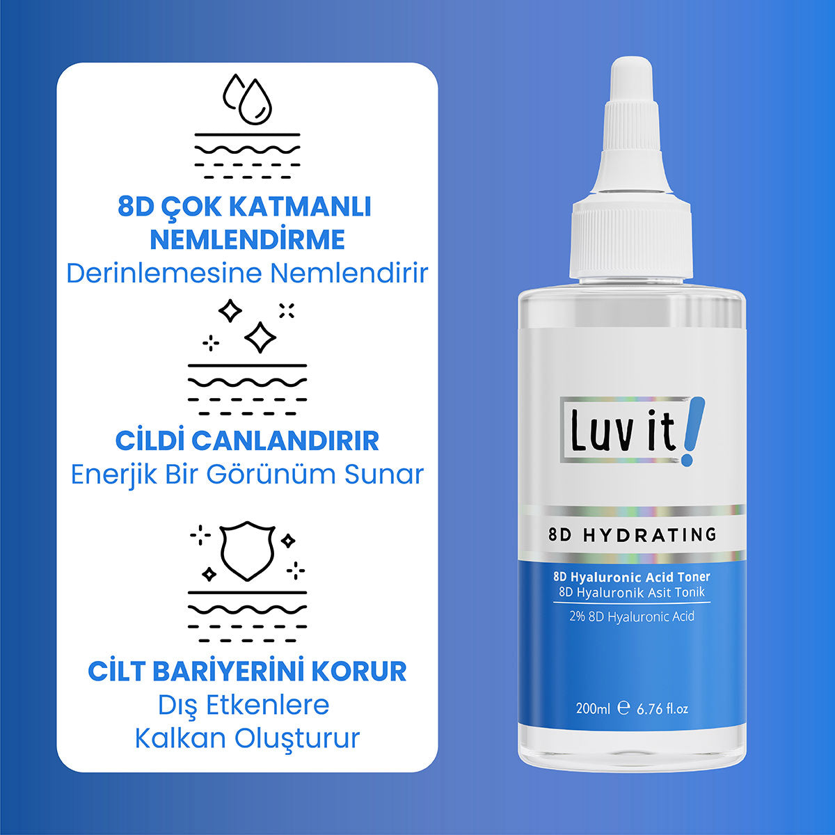 8D Hyaluronik Asit Tonik