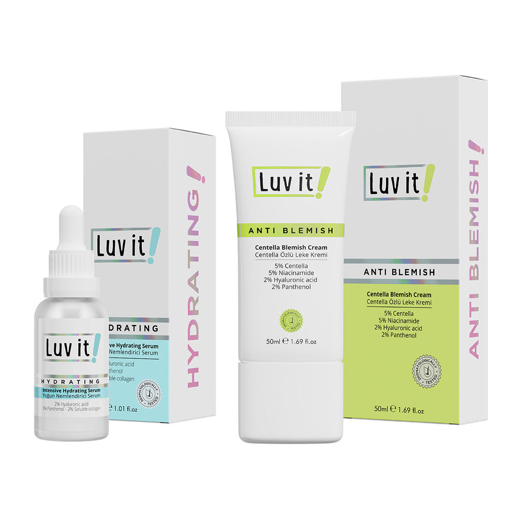 Yoğun Nemlendirici Serum ve Centella Özlü Leke Kremi Seti