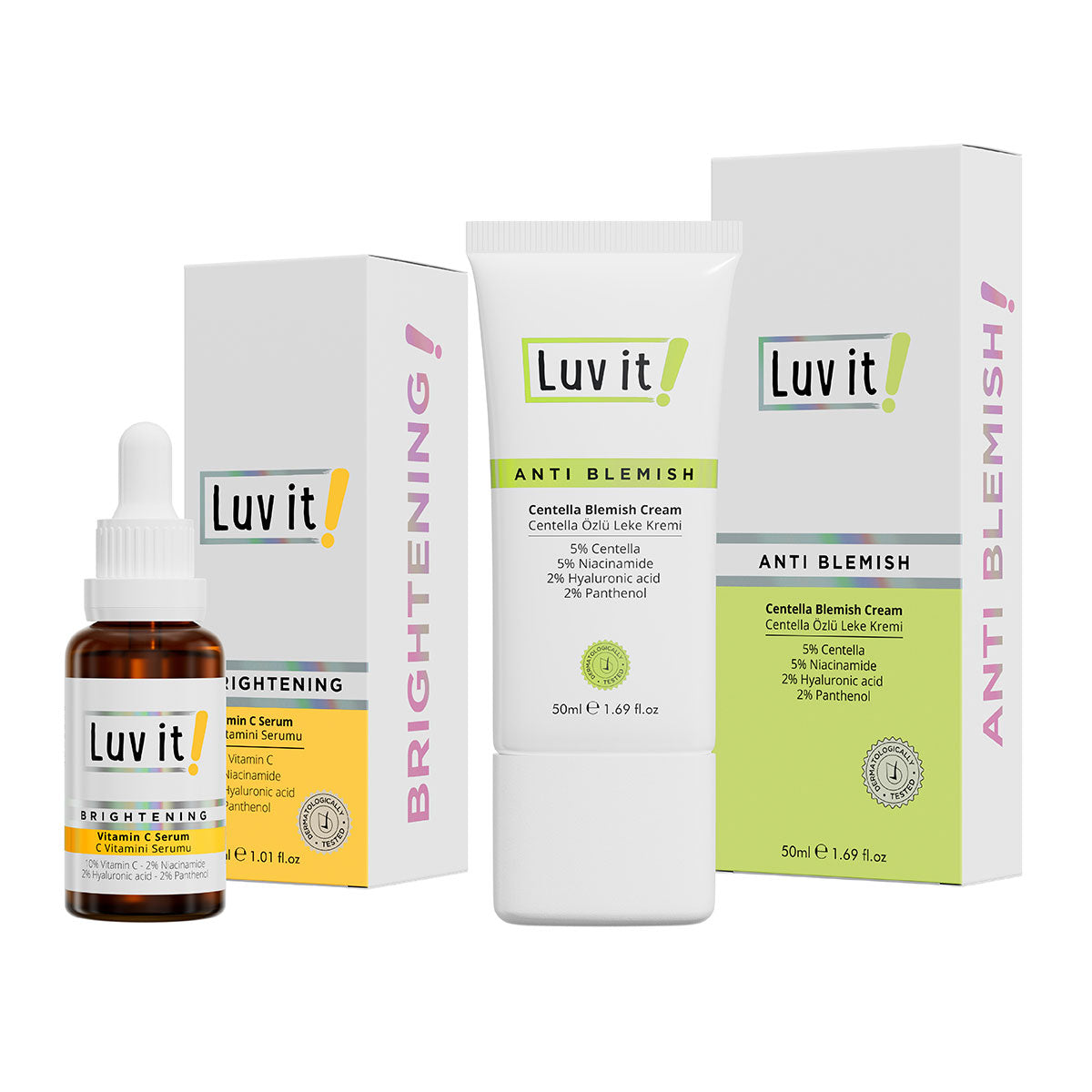 C Vitamini Serumu ve Centella Özlü Leke Kremi Seti