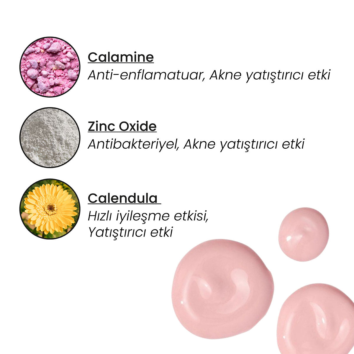 Akne Karşıtı Losyon – salisilik asit içerdiğini gösteren formül ve bileşen görseli