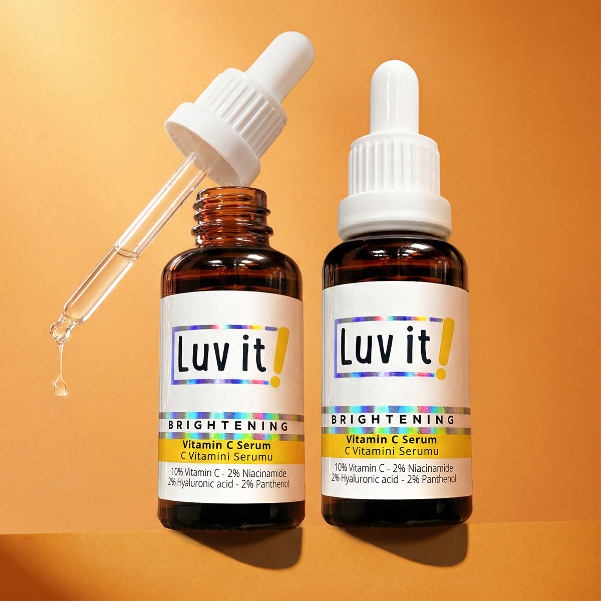 C Vitamini Serumu – serum şişesi yakın çekim, cilt bakım etkili