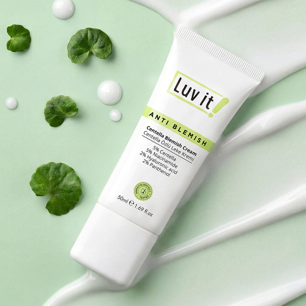 Centella Özlü Leke Kremi – krem/losyon tüpü ya da kavanozu ön cephe ürün fotoğrafı