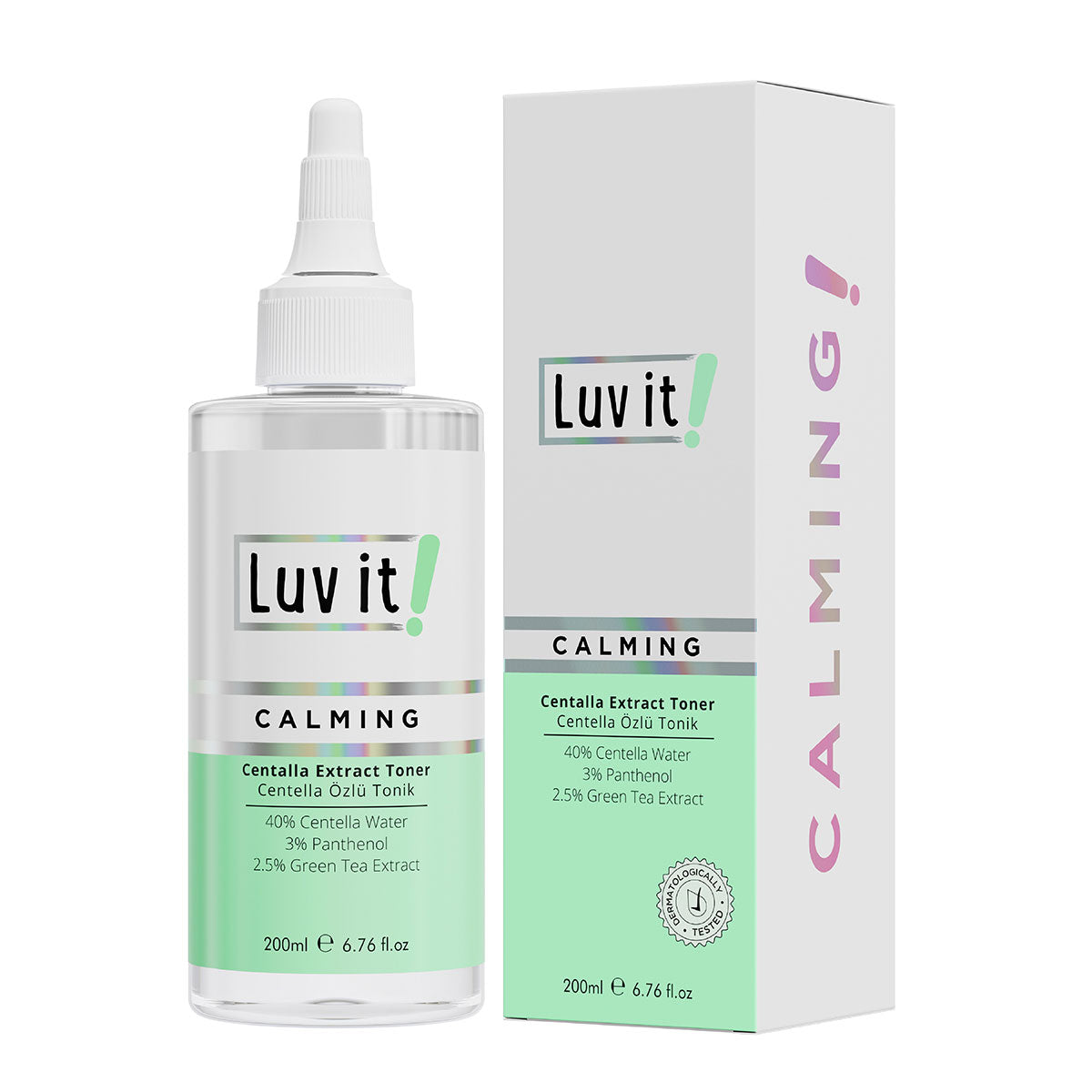 Centella Özlü Tonik – temiz beyaz arka planda ürün ambalajı, e-ticaret ürün görseli