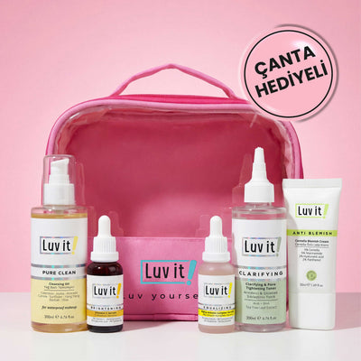 Leke Karşıtı Cilt Bakım Seti - Çanta Hediyeli