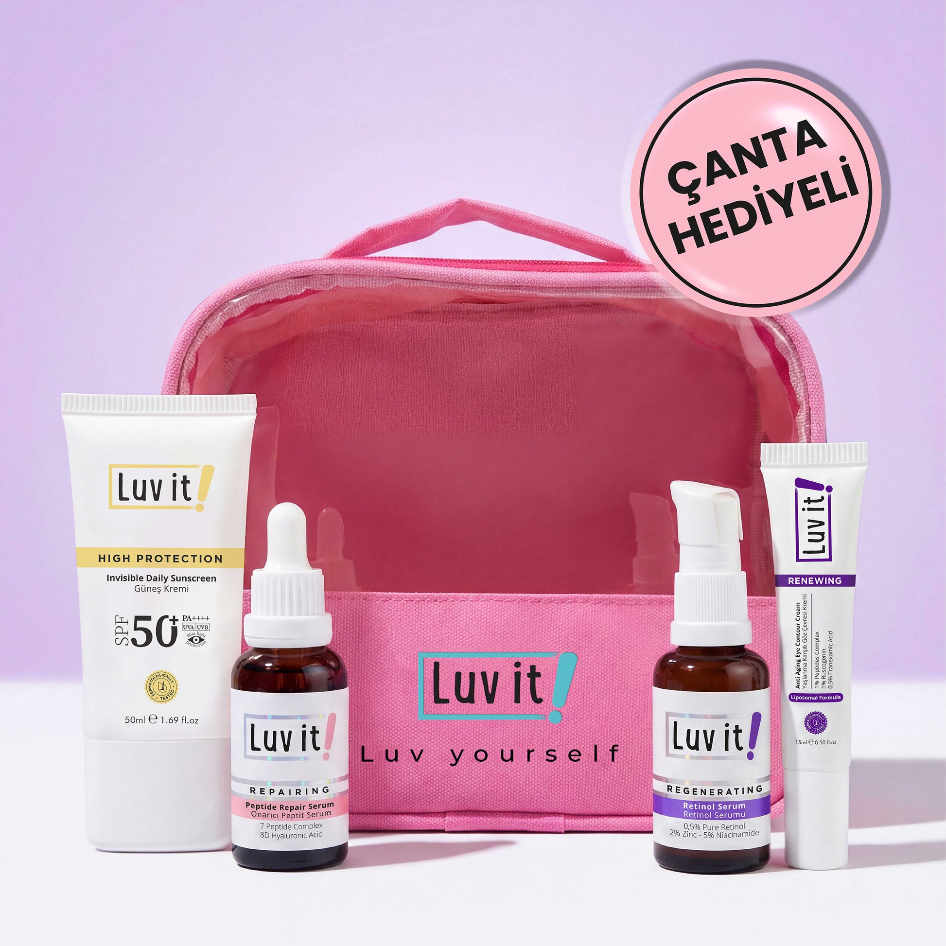 Yaşlanma Karşıtı Cilt Bakım Seti - Çanta Hediyeli